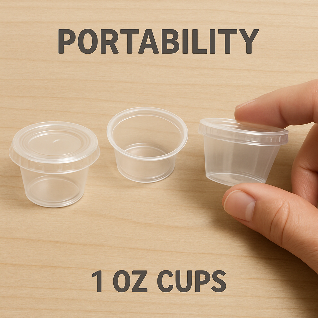 1 oz Cups and Lids: Versatile,