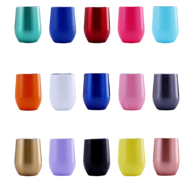 12 oz Stainless Steel Wine Tumbler Steml